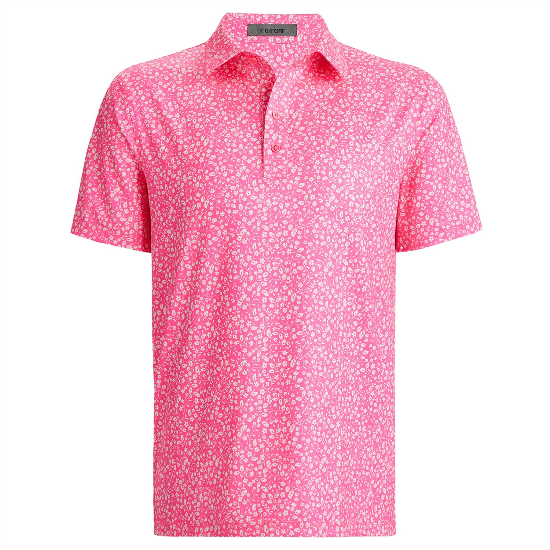 Garden Tech Jersey Polo Knockout Pink