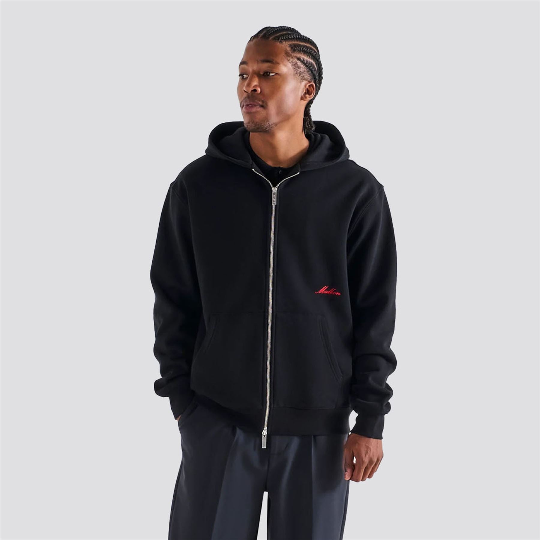 Members Full Zip Hoodie Black