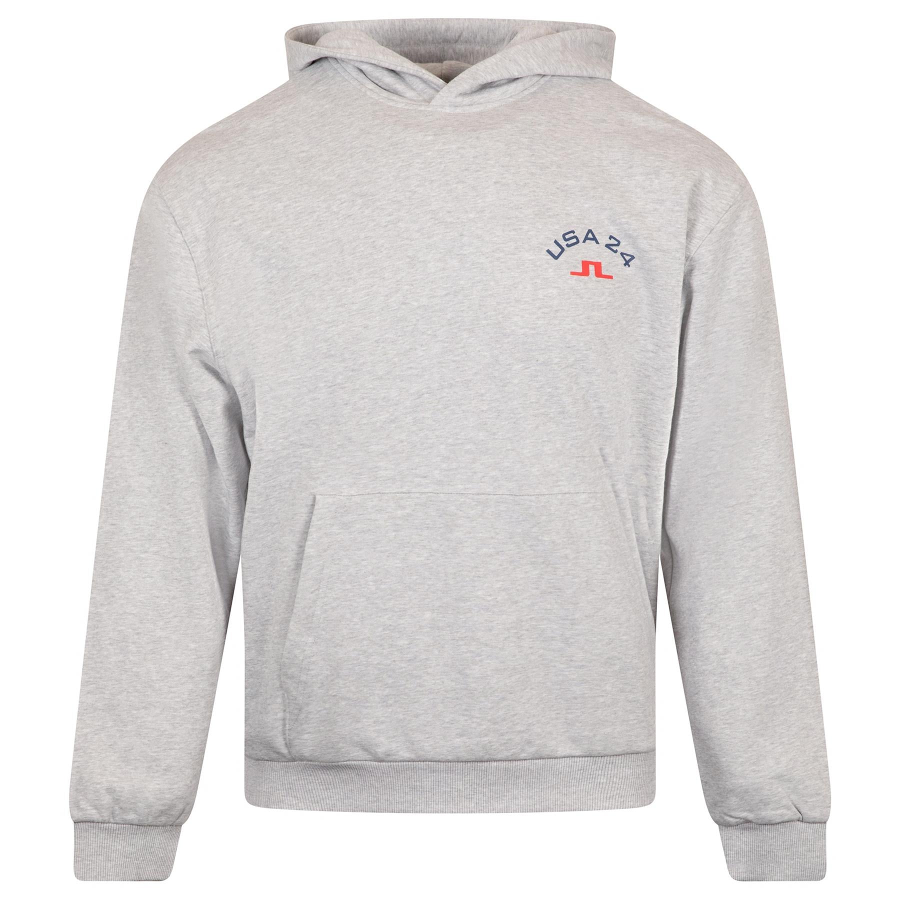 Fabrice Relaxed Fit Cotton Hoodie Light Grey
