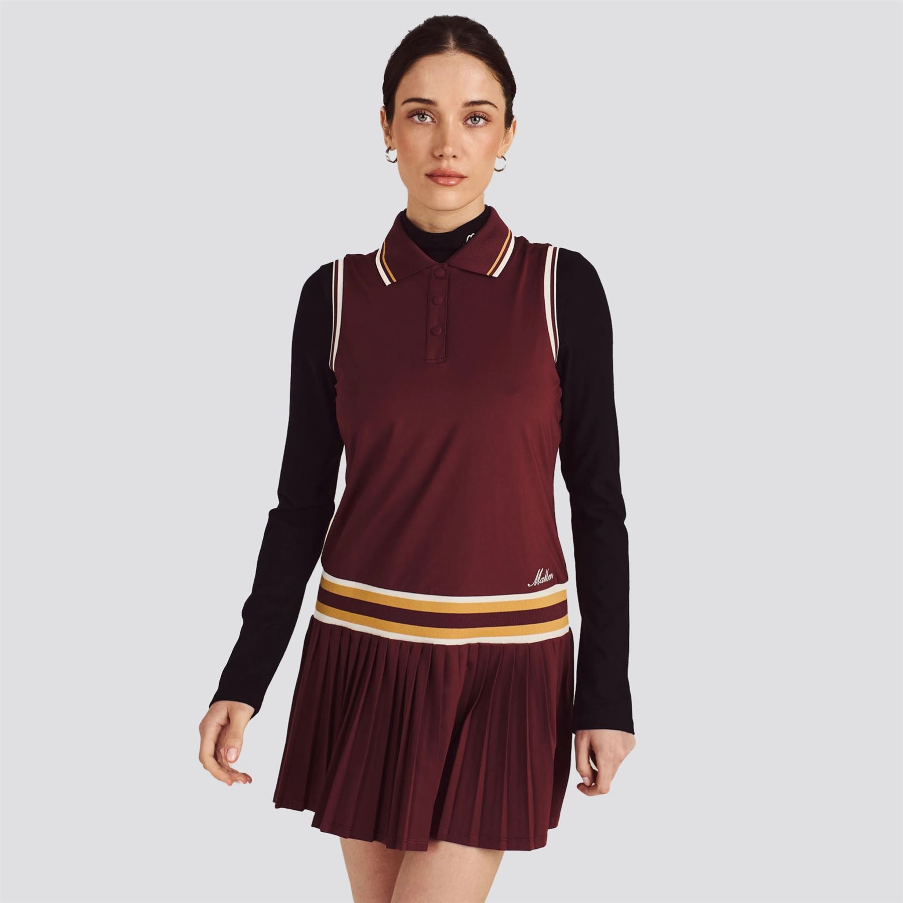 Womens Bella Dress Red Mahogany