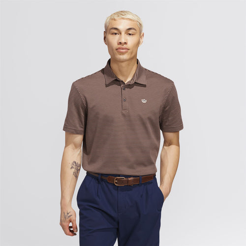 Originals Stripe Pique Polo Trace Brown/Dark Brown