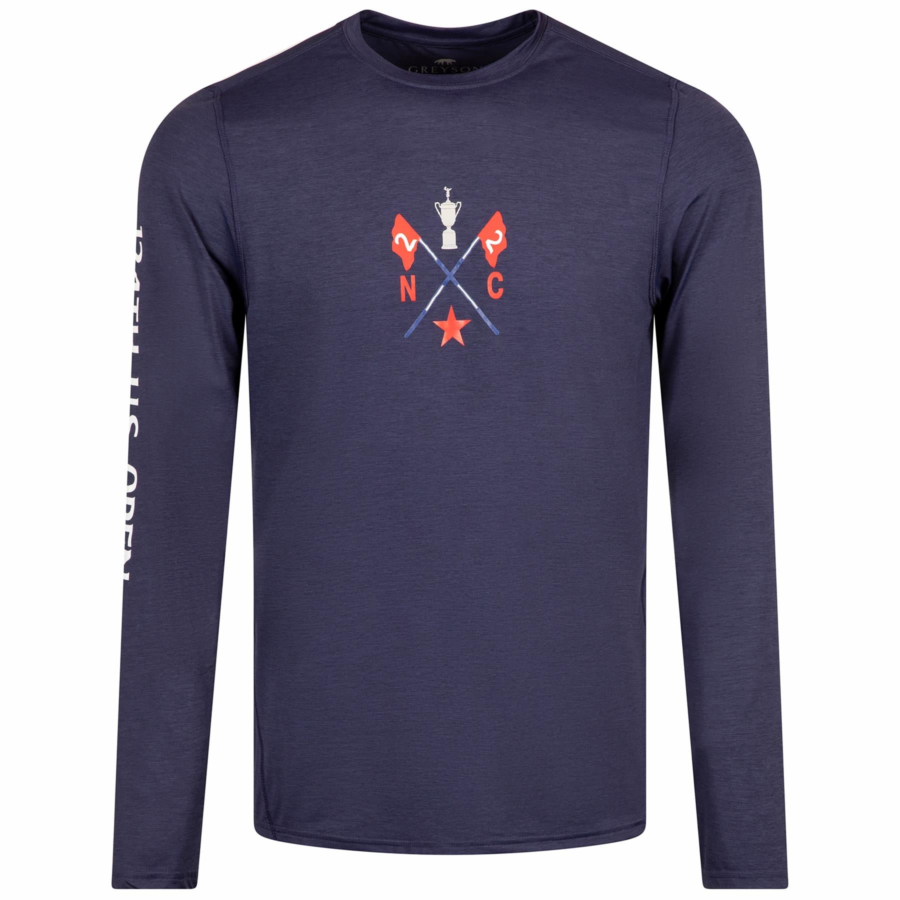 124th U.S. Open Trophy Logo Guide LS T-Shirt Maltese