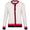 Womens Knit Cardigan White/Navy/Red