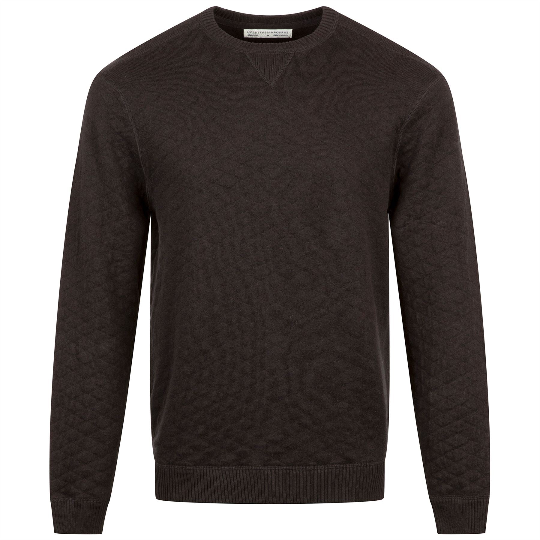 The Ward Jacquard Sweater Black