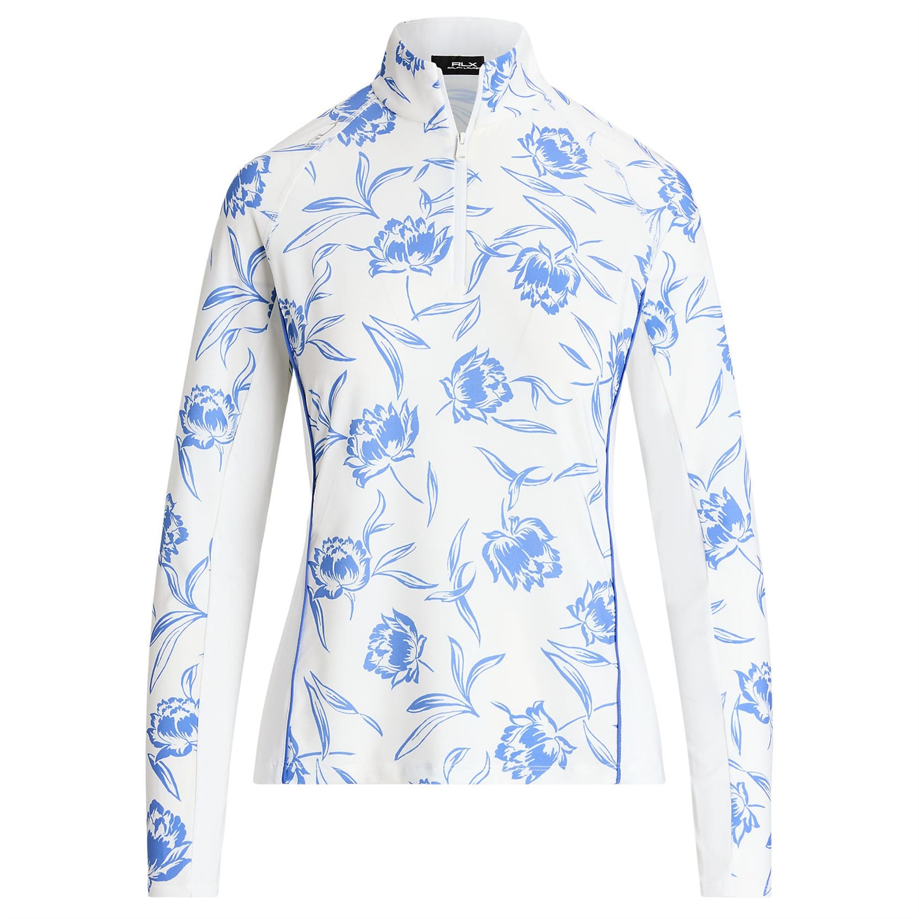 Womens Print Performance Quarter Zip Summer Floral