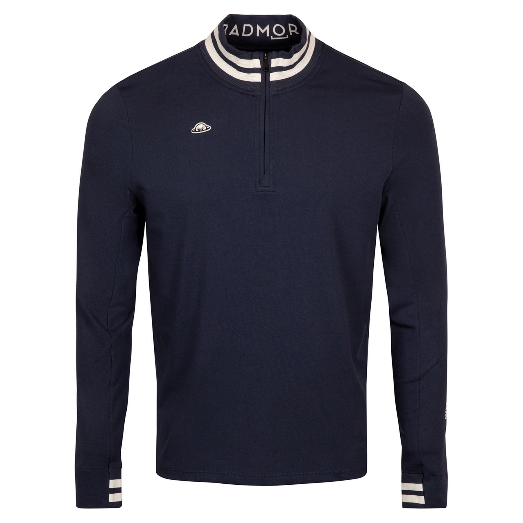 Chappie Recycled Quarter Zip Mid Layer Navy/Snow White