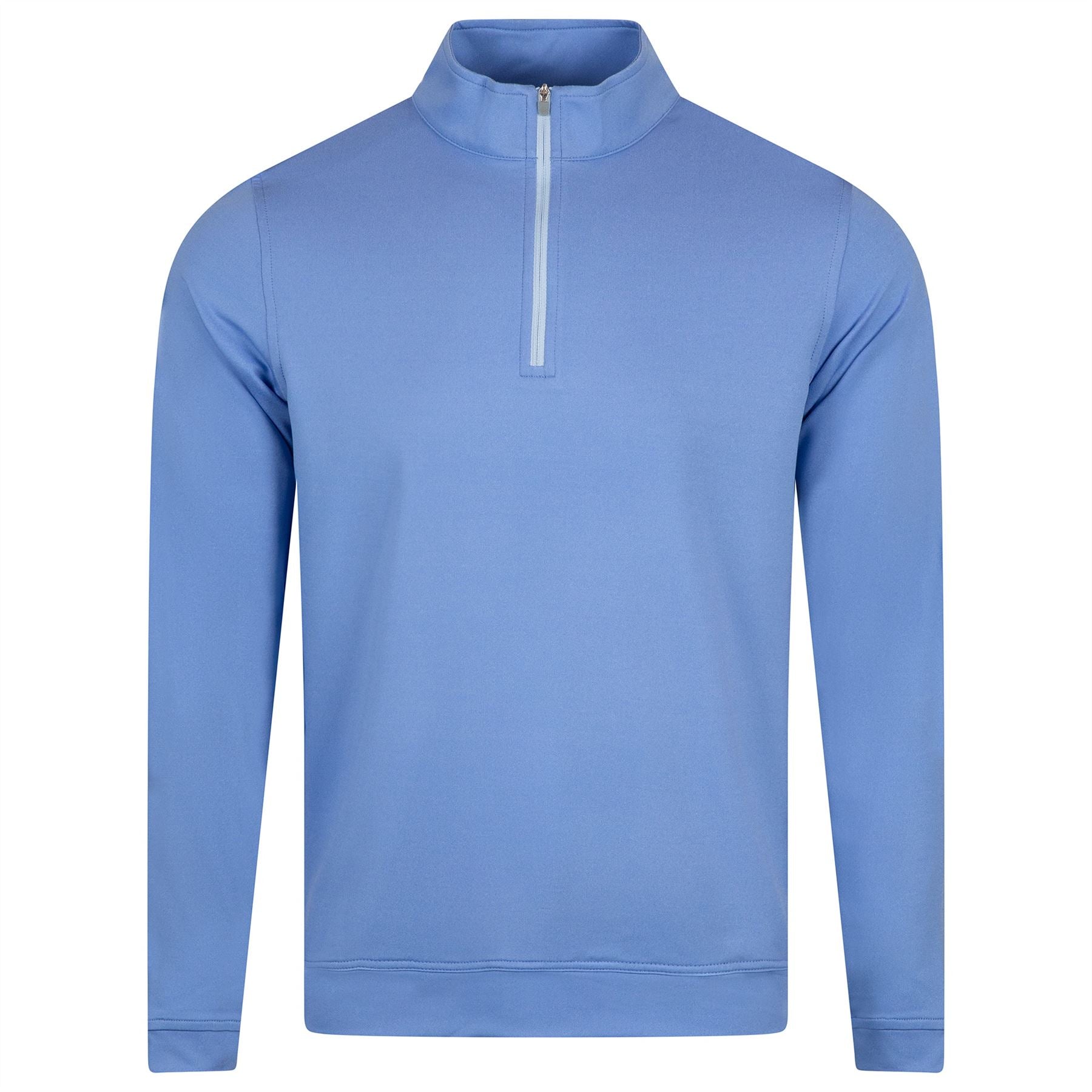 Perth Melange Performance Quarter Zip Blue Sea