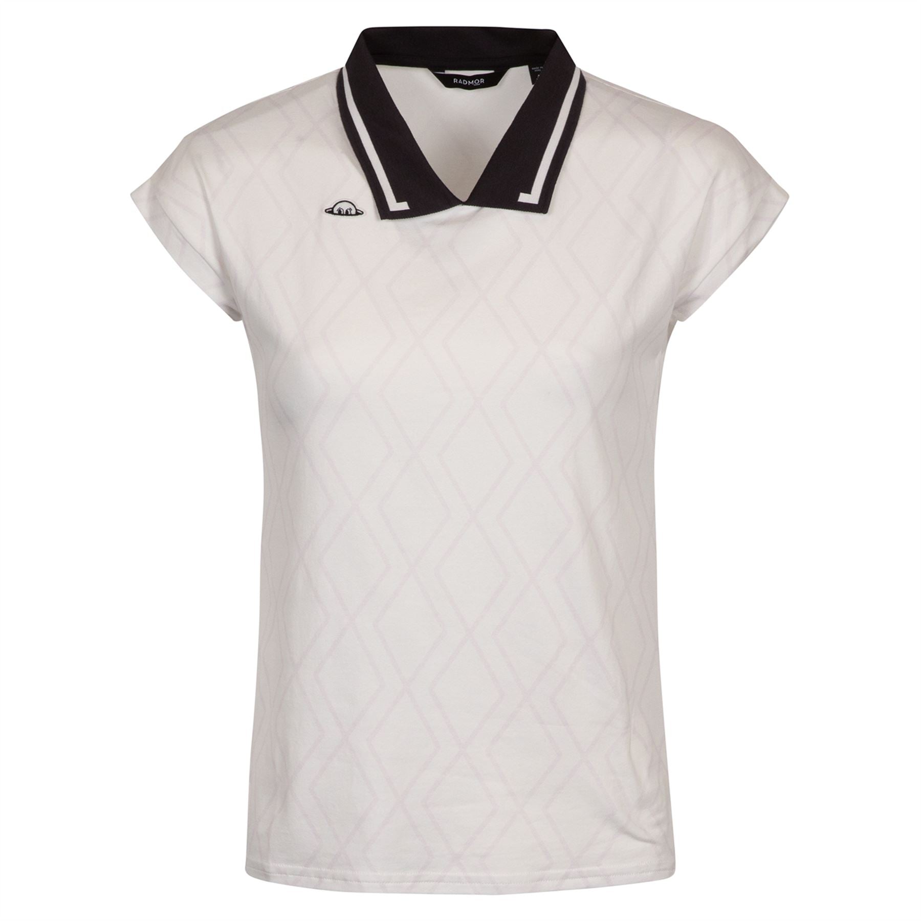 Womens Karley Deco Diamond Polo Snow White/Wisteria