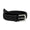 The Fischer Stretch Belt Solid Black/Black Leather