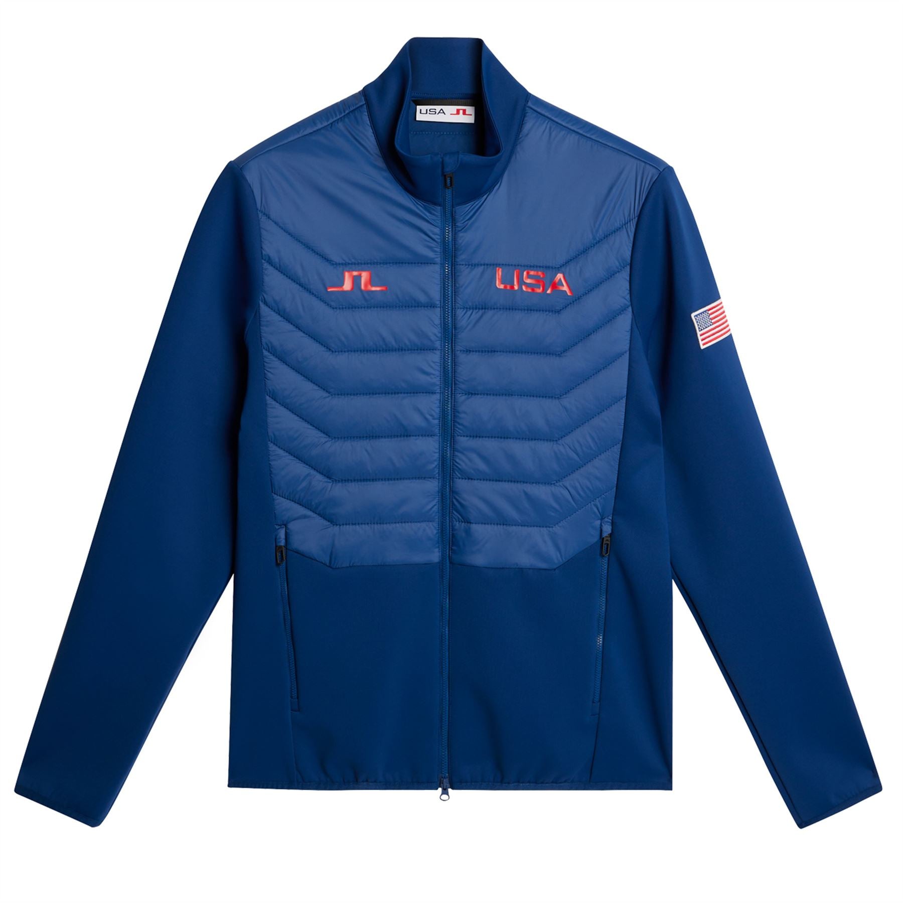 Maurice Full Zip Hybrid Jacket Estate Blue