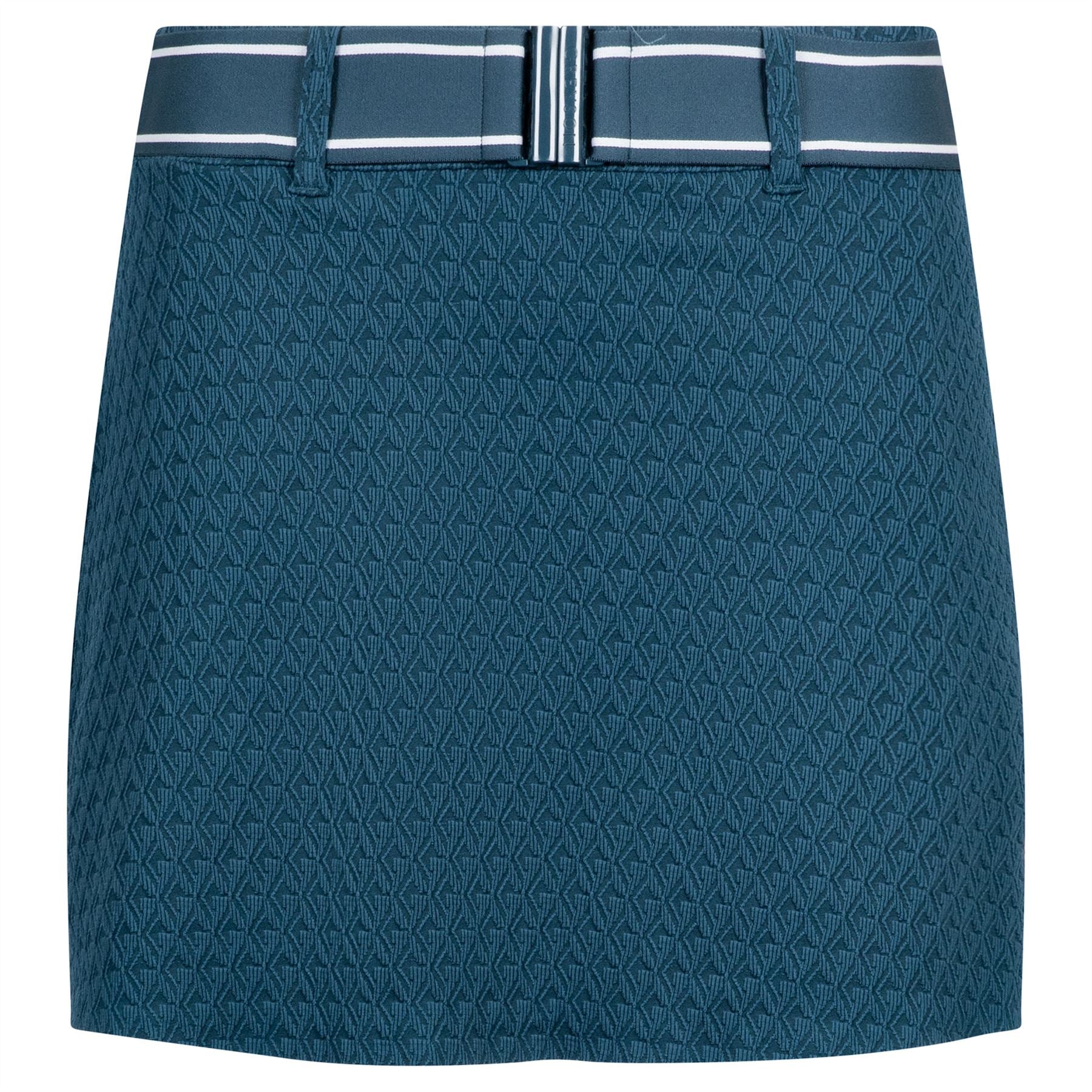 Womens Diamonds All Day Belted Jacquard Skirt Aegean