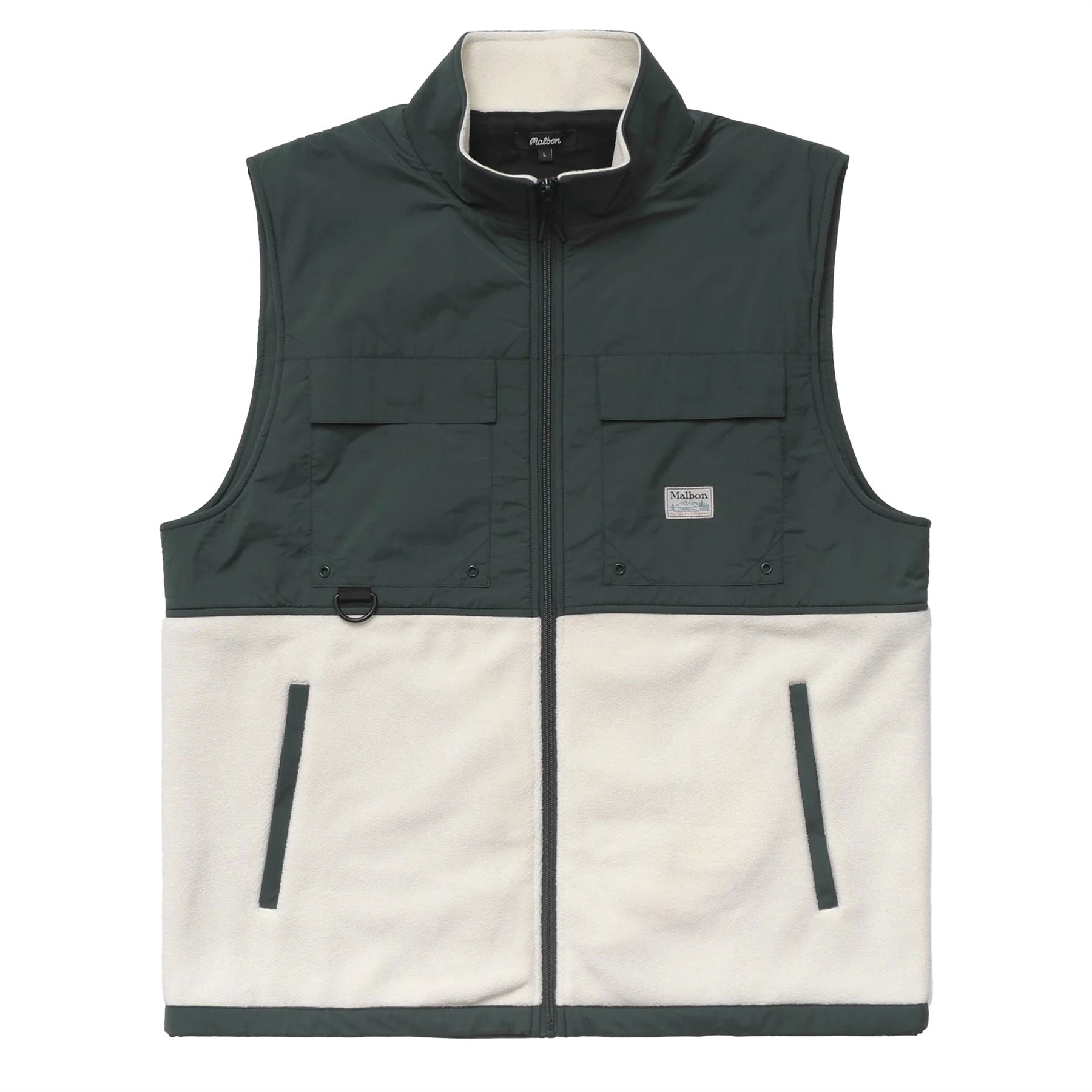 Backcountry Polar Fleece Vest Forest/Ivory