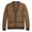Merino Knit Patterned Cardigan Brown