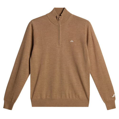 Kian Tour Merino Quarter Zip Sweater Tigers Eye