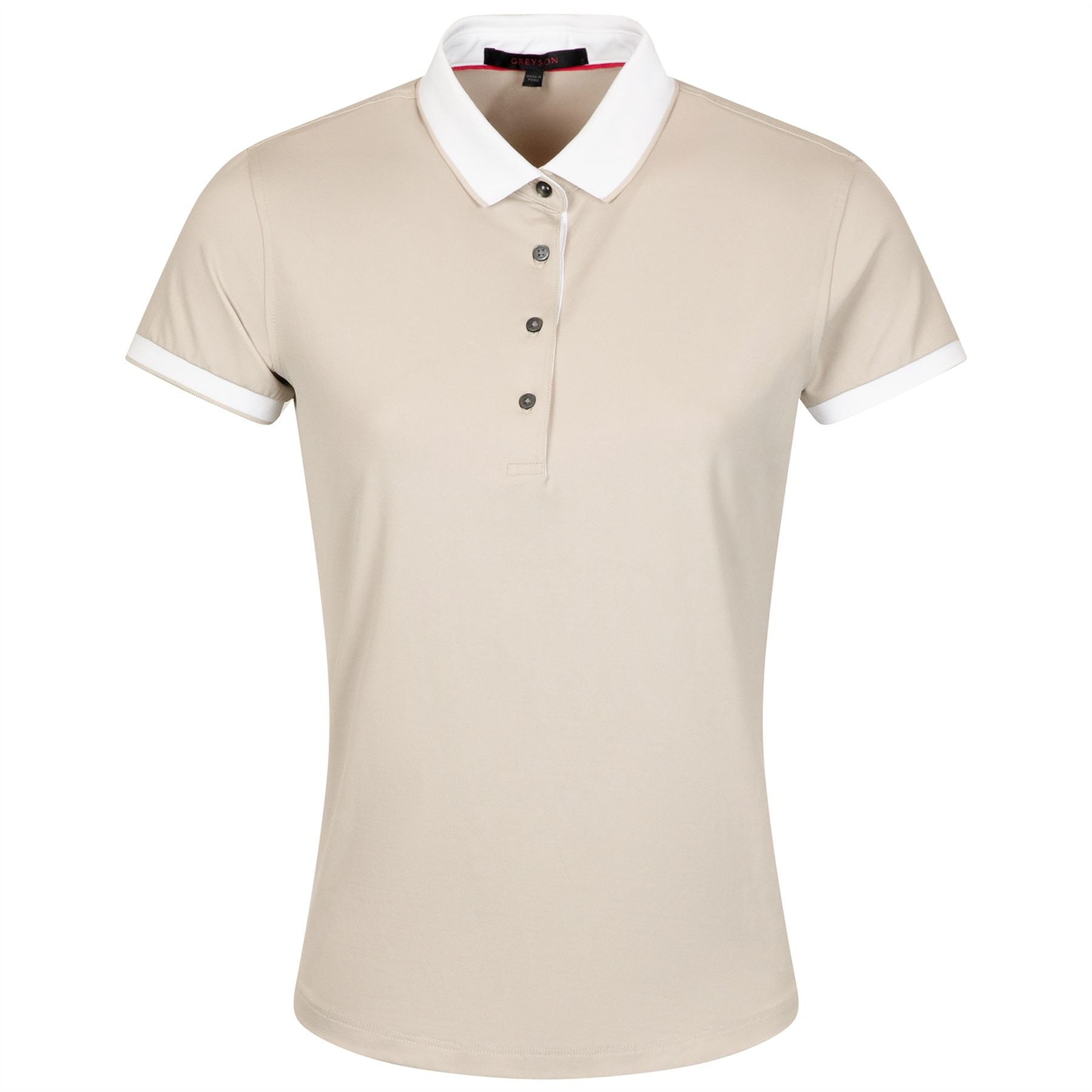 Womens Scarlett Crowley Collar Cuffs Polo Sand