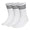 3 PK Crew Socks White