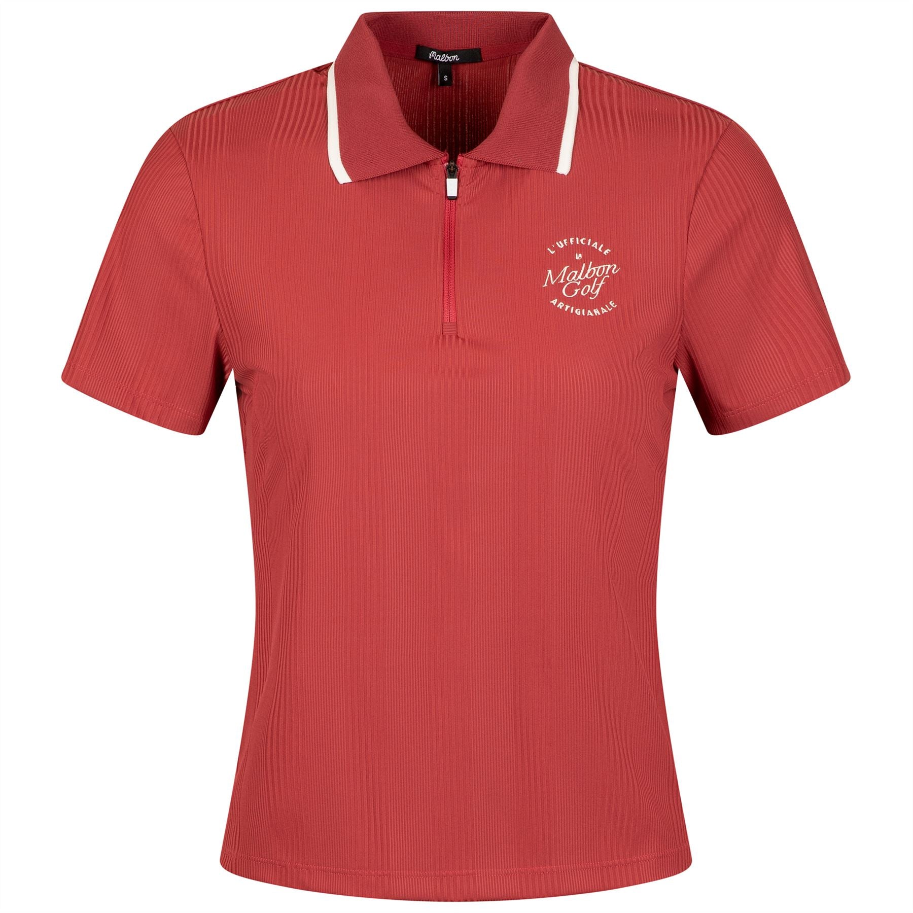 Womens Camilla Quarter Zip Polo Garnet