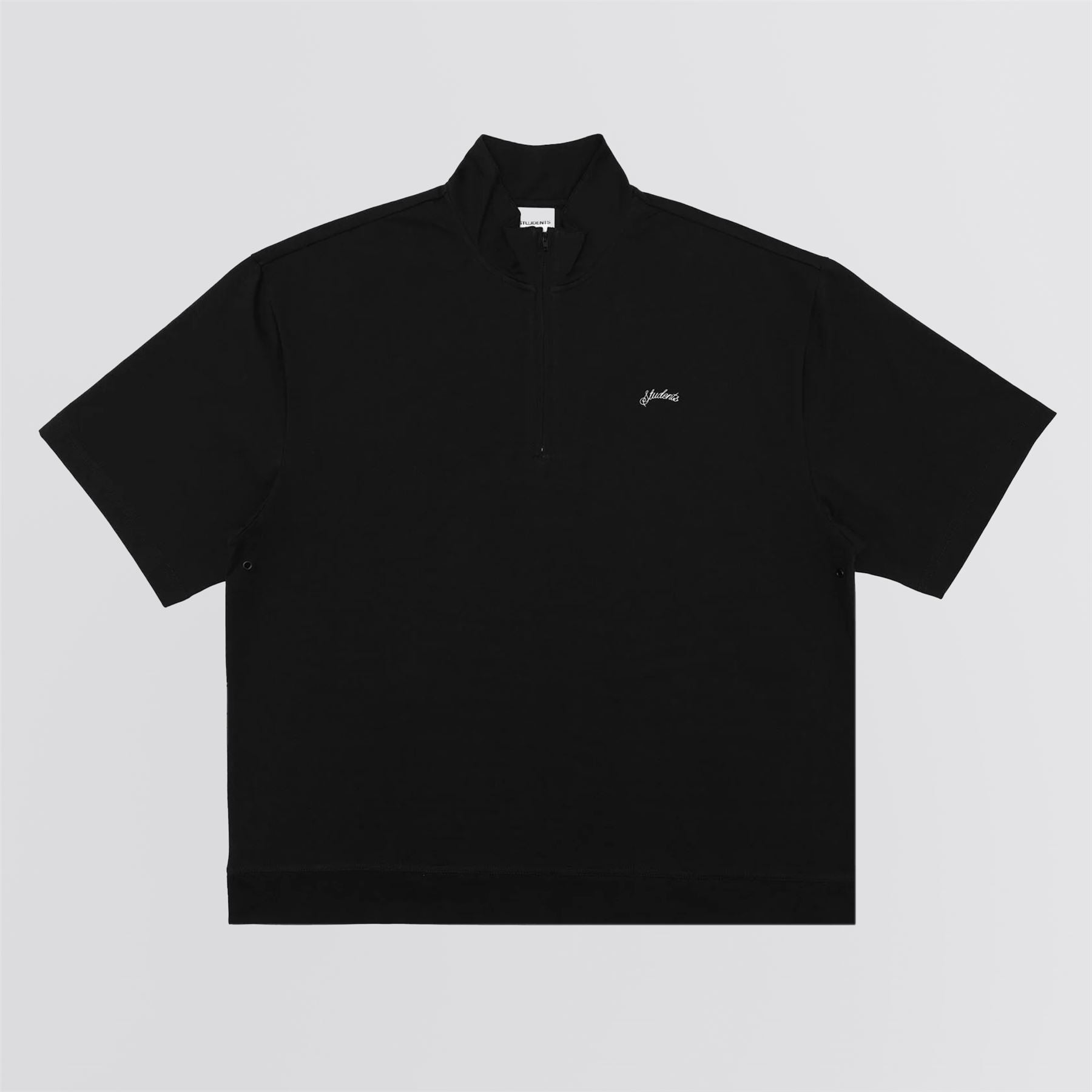 Manager SS Quarter Zip Shirt Black