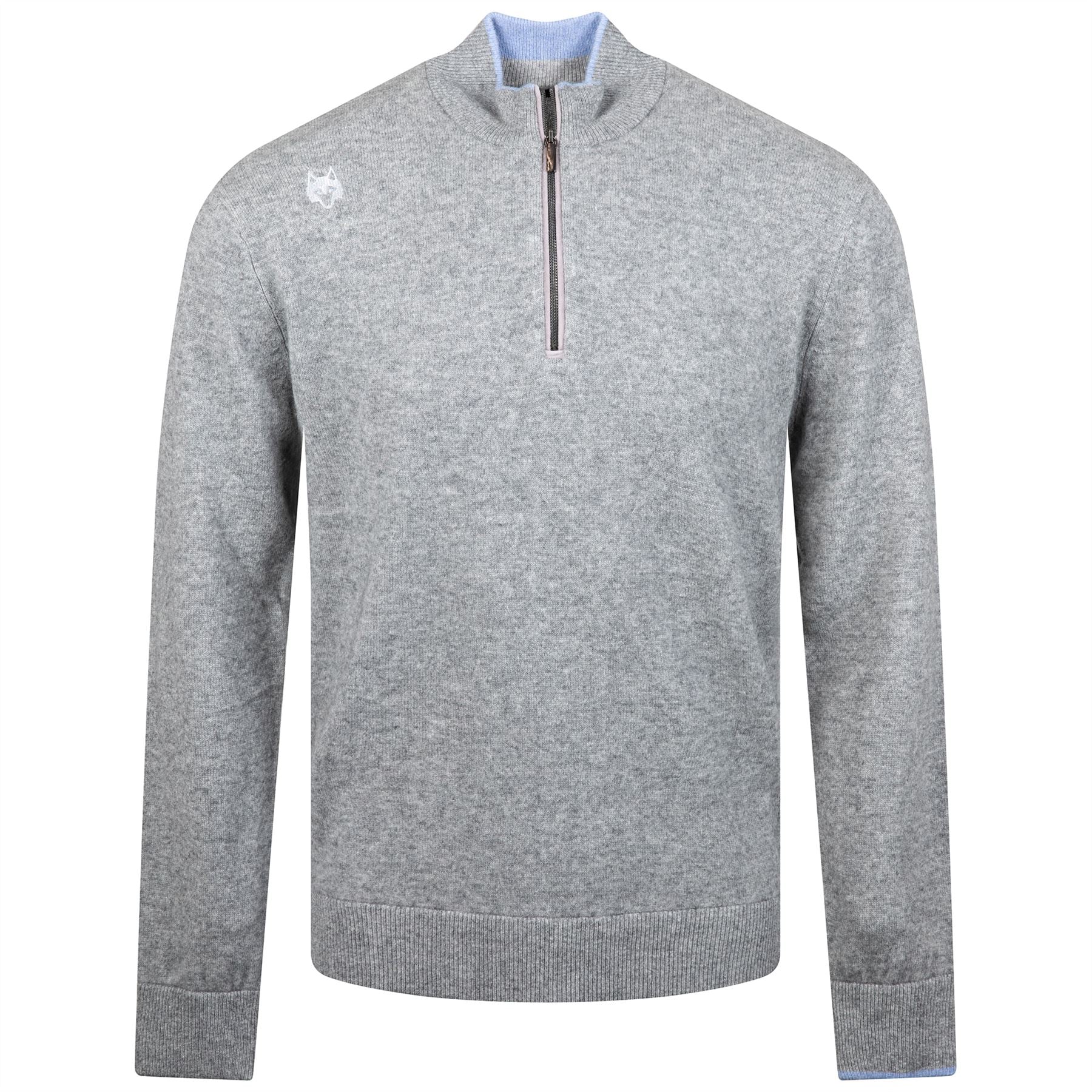 Sebonack Quarter Zip Sweater Smoke Heather