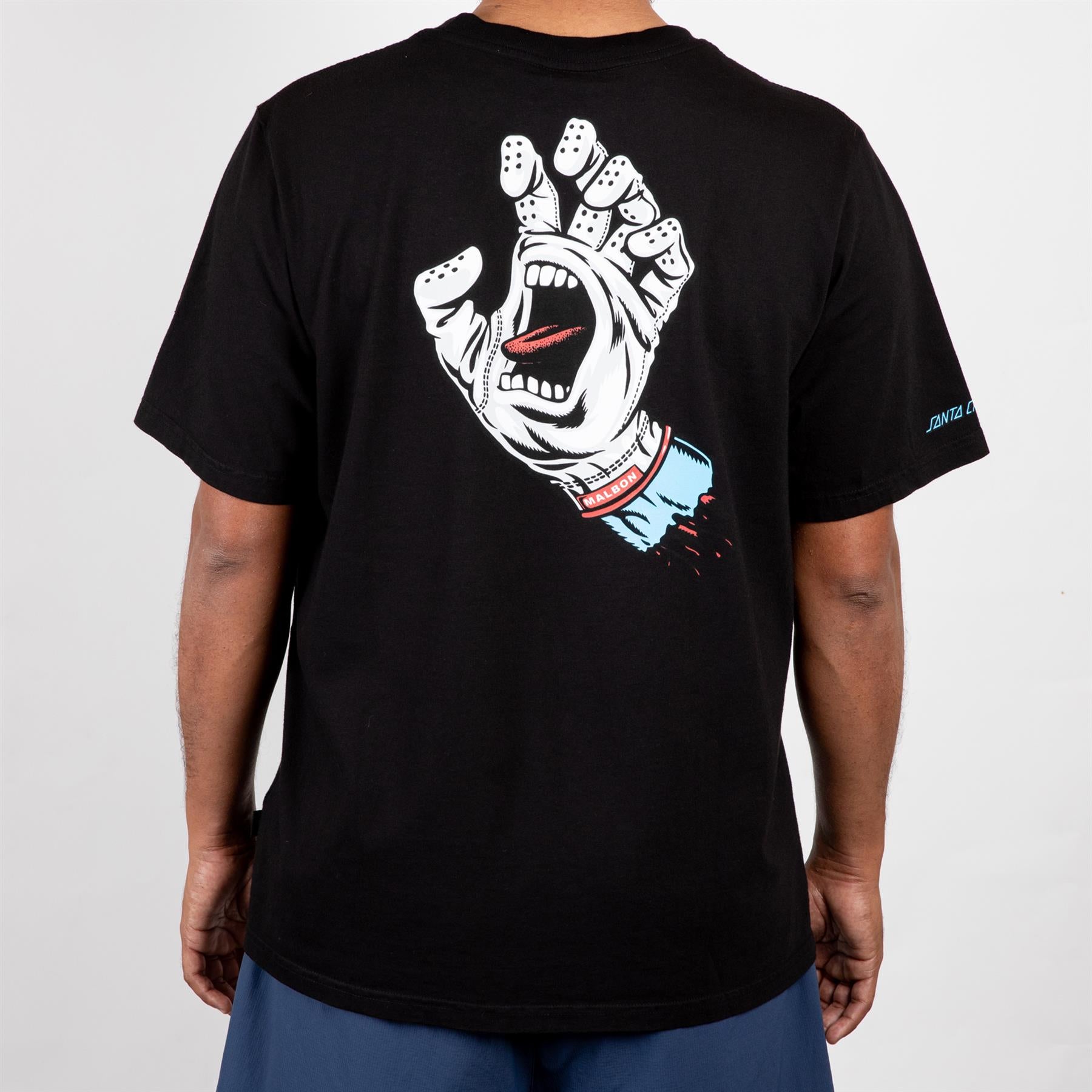 x Santa Cruz Bermuda Screaming Hand Tee Black