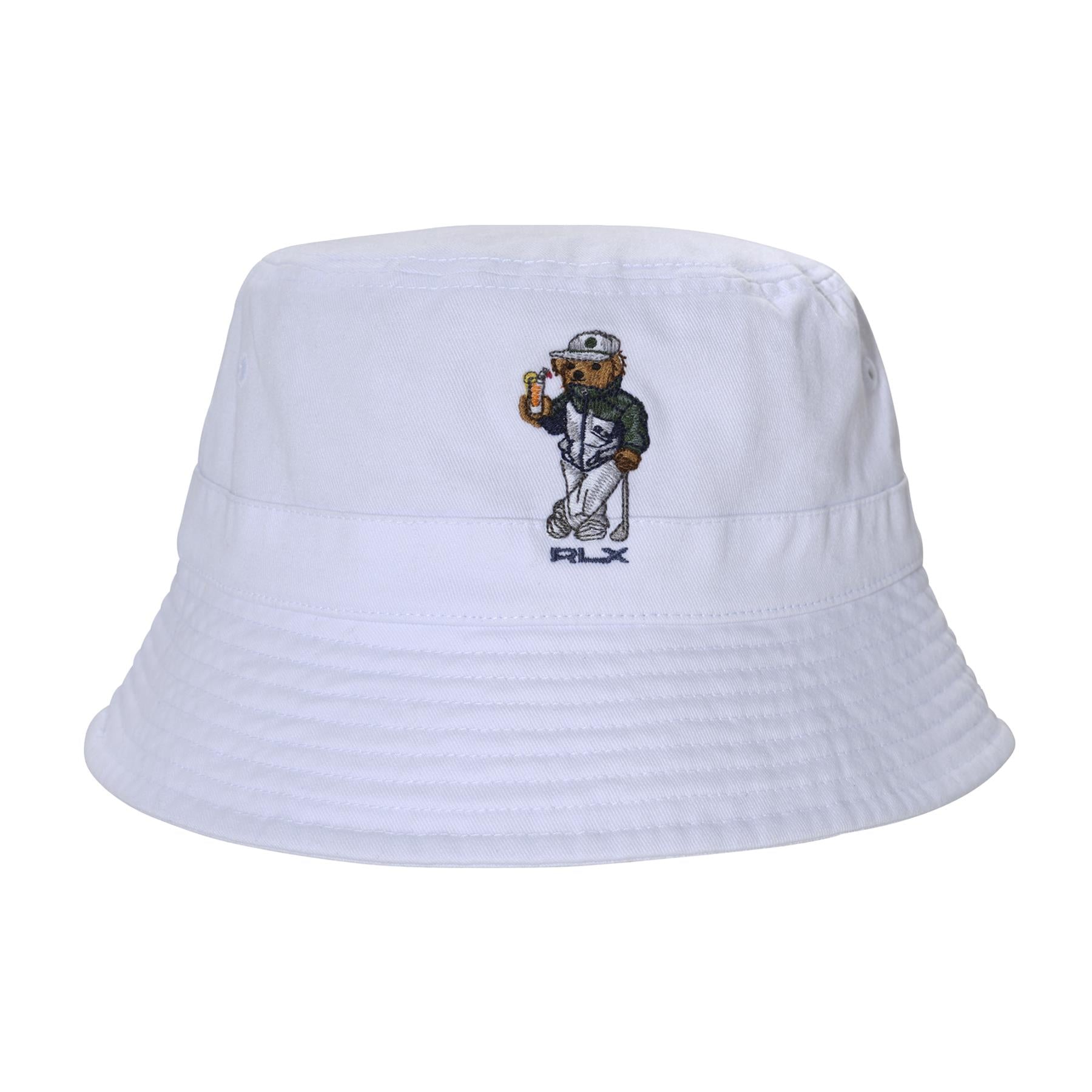 RLX Seasonal Bear Bucket Hat White