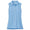 Womens Sleeveless Banded Button Polo Cottage Blue