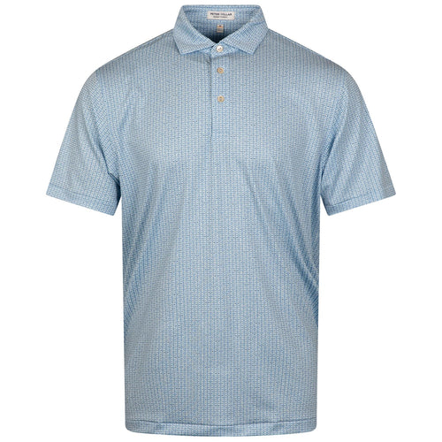 First In Flight Performance Jersey Polo Pale Blue