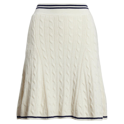 Womens RLX A-Line Cotton Blend Skirt White Splash/Refined Navy