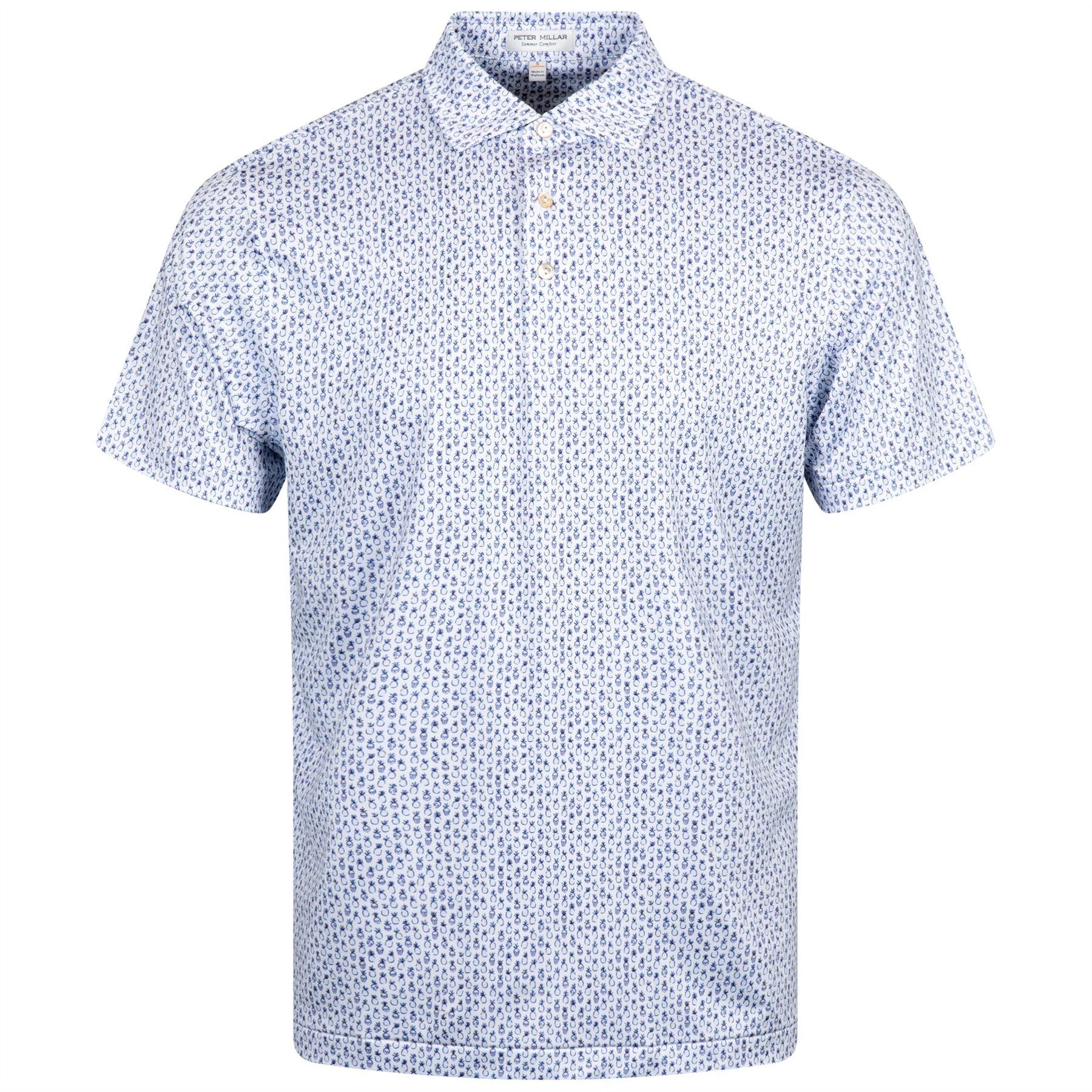 Pina Skullada Performance Jersey Polo White/Sport Navy