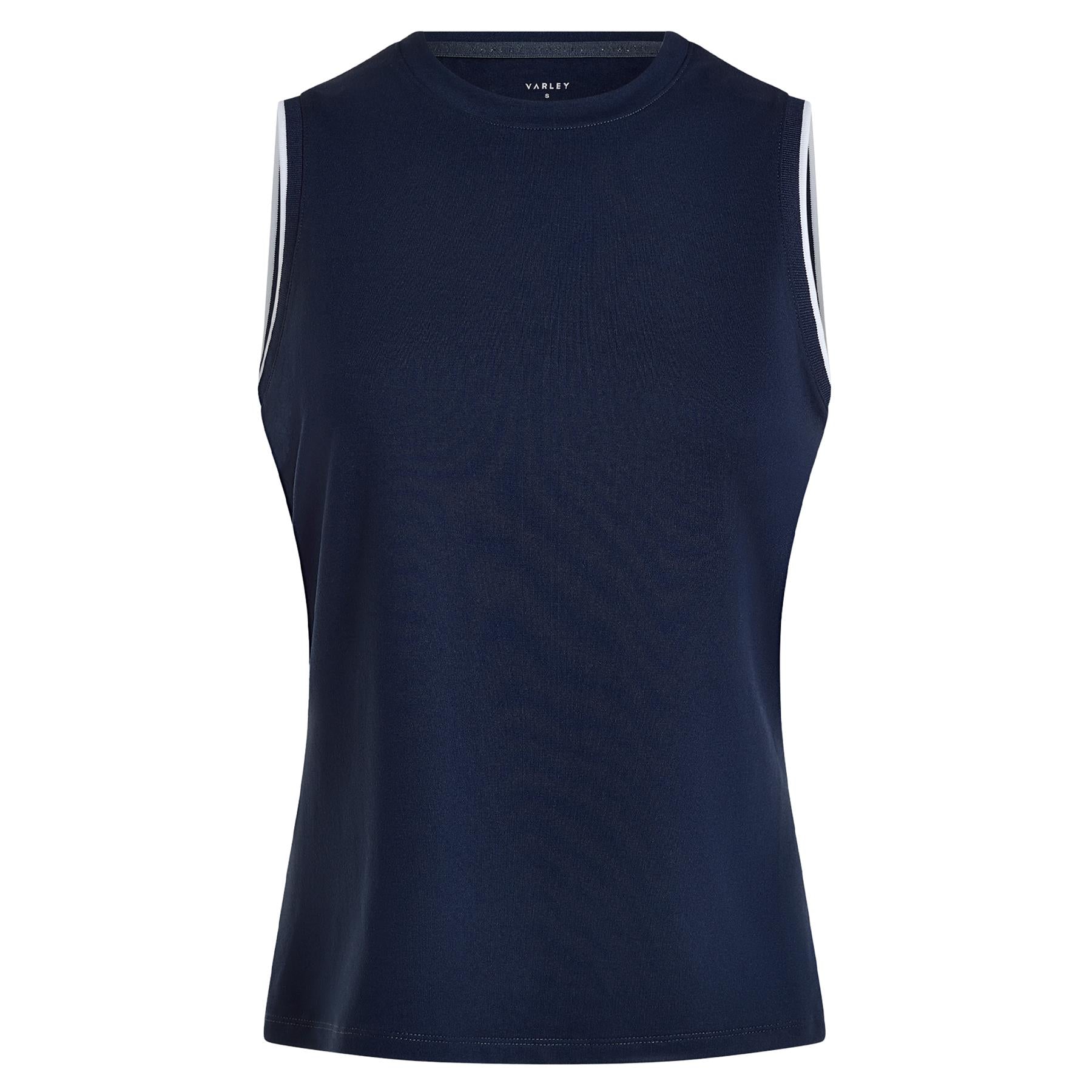 Womens Arton Performance Tank Polo Blue Nights/White