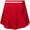 Womens Pleats Open Wrap Skirt Red