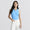 Johnny Collar Rib Tech Nylon SL Polo Azul