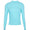 Womens Mock Neck Long Sleeve Light Blue