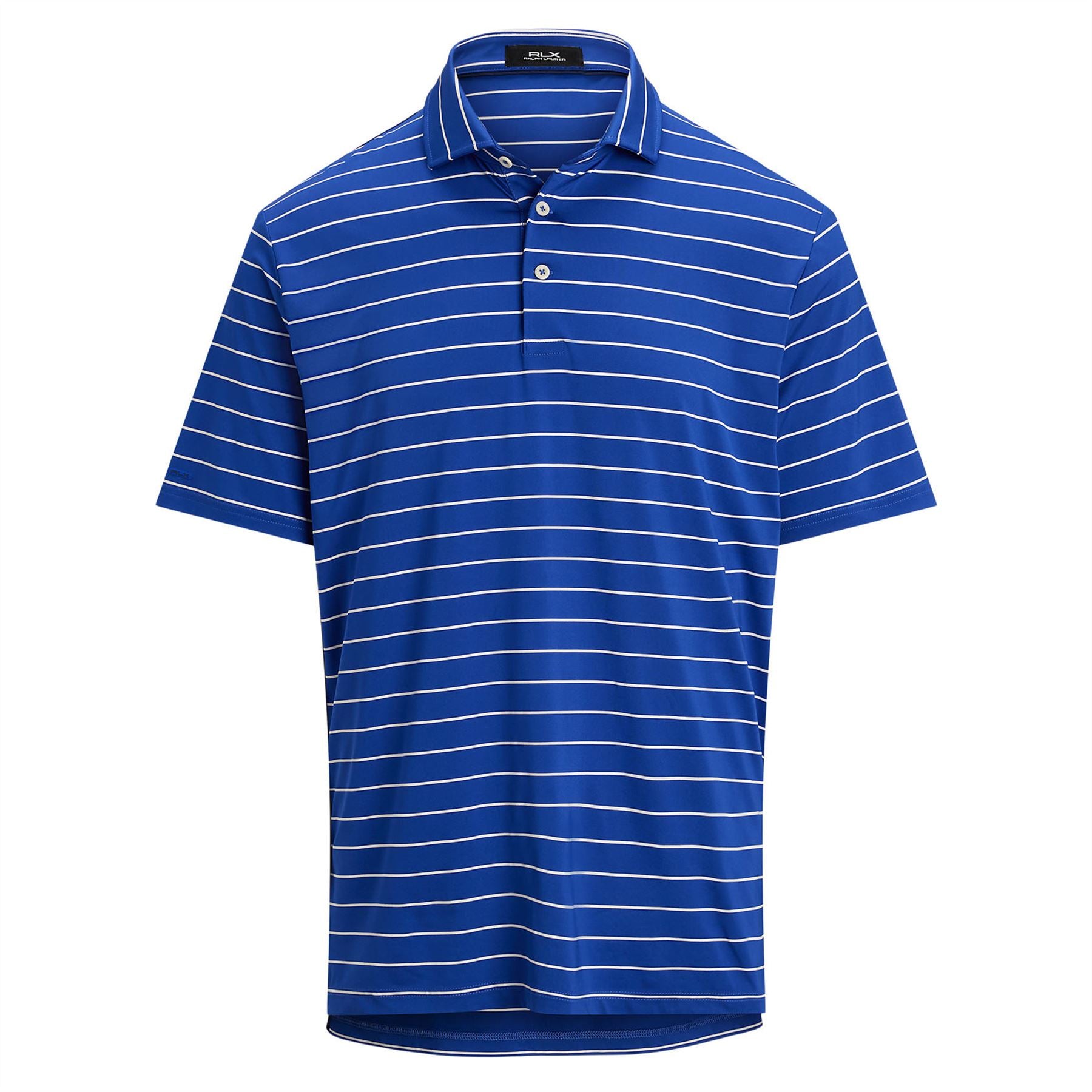RLX Classic Fit Airflow Jersey Stripe Polo Royal Blue/Ceramic White