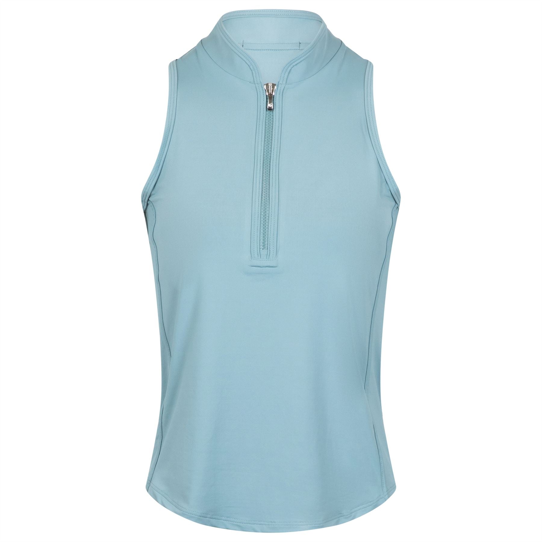 Womens Vesta Mock Neck SL Polo Agave