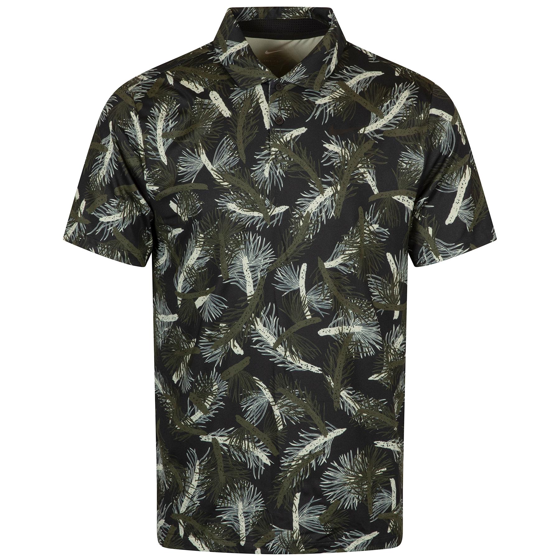 Dri-FIT Tour Pine Print Polo Cargo Khaki/Black