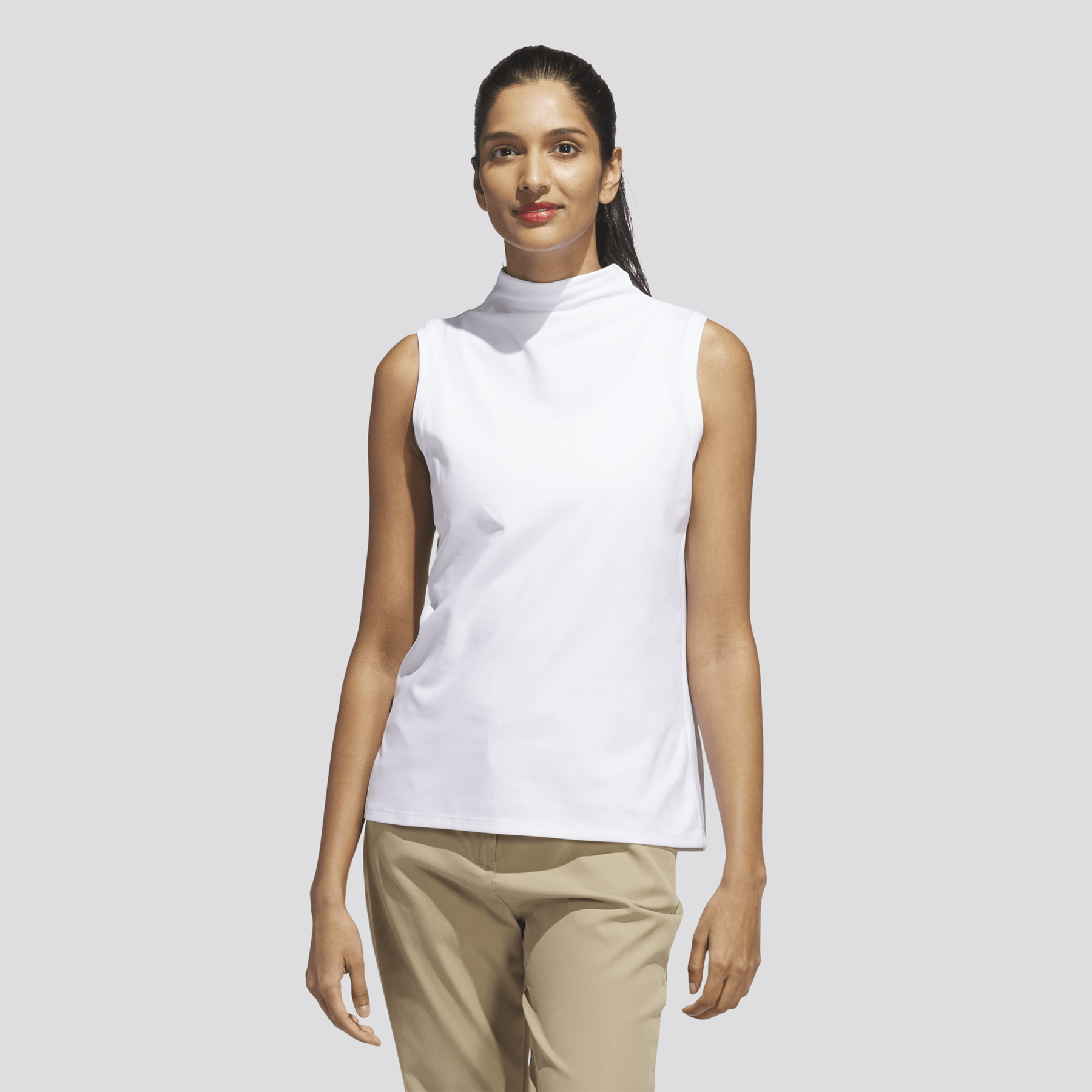 Womens Ultimate365 SL Mock Neck Polo White