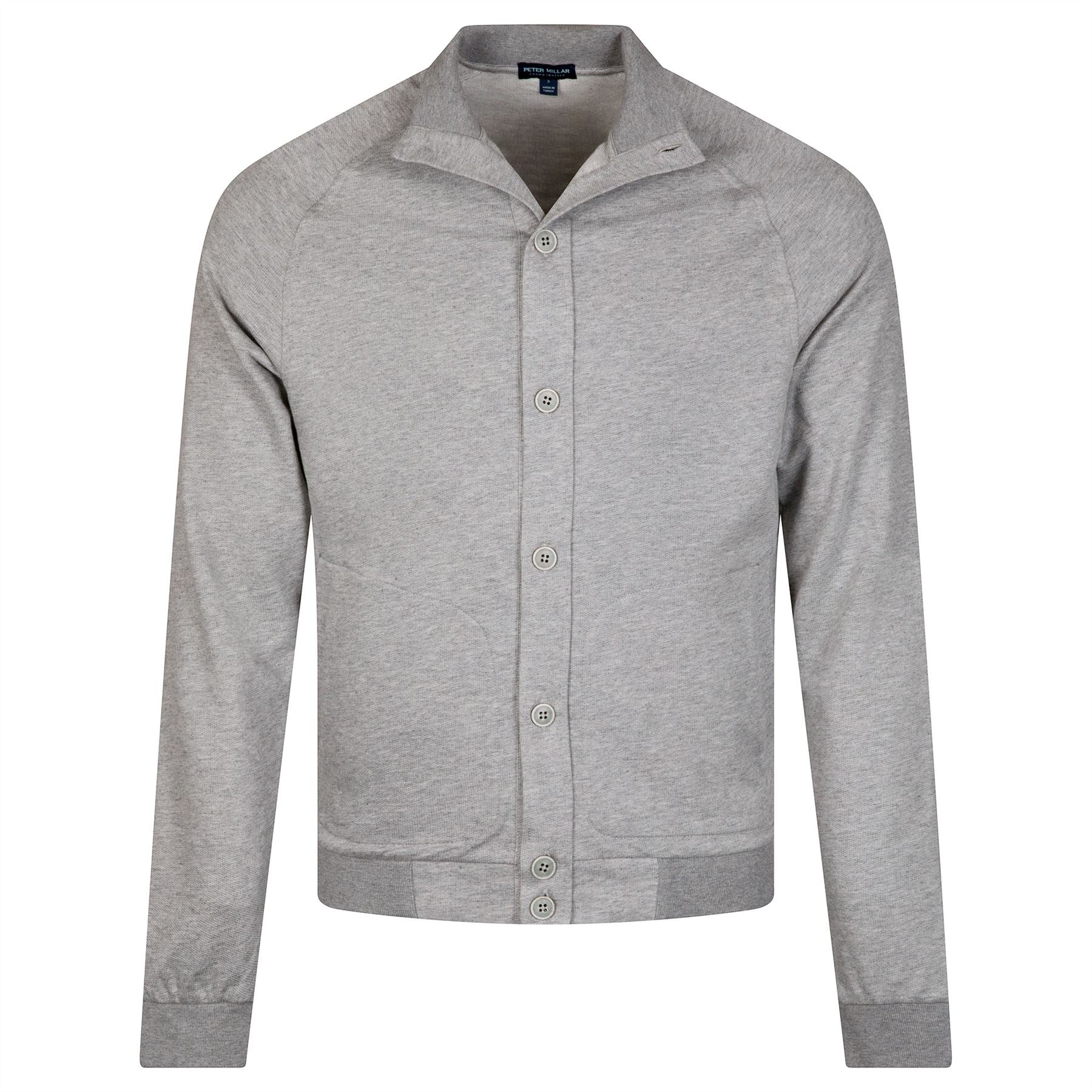 Baldwin Button Front Knit Jacket British Grey