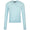 Womens Happy G's Merino Wool Crewneck Sweater Powder