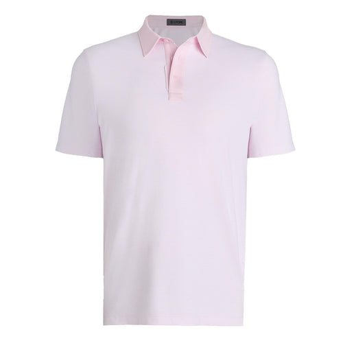 Feeder Stripe High Gauge Jersey Polo Blush