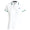 Womens Tailored Fit Pique Polo Shirt Ceramic White/ Refined Navy/Course Green