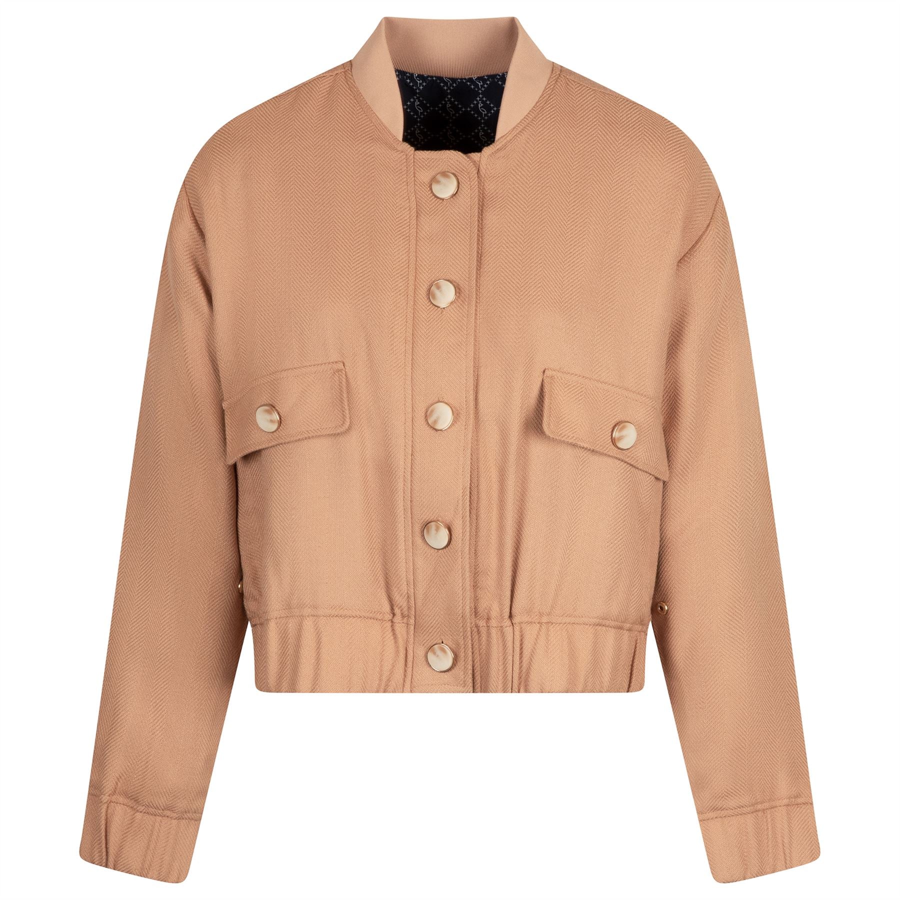 Womens Ada Reversible Bomber Jacket Cafe