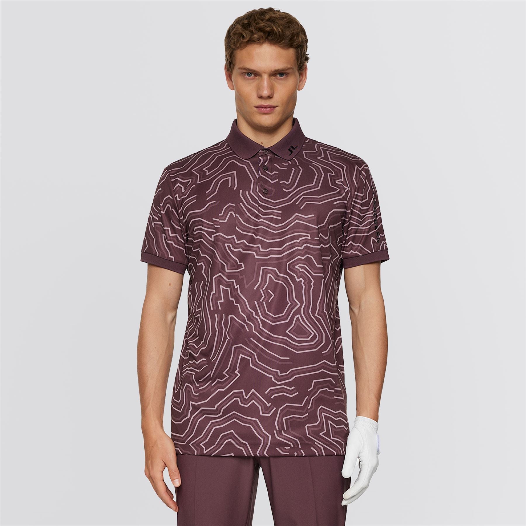 Tour Tech Print Polo Topo Huckleberry