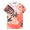 Womens Jada Print Polo Paradise Monstera Coral