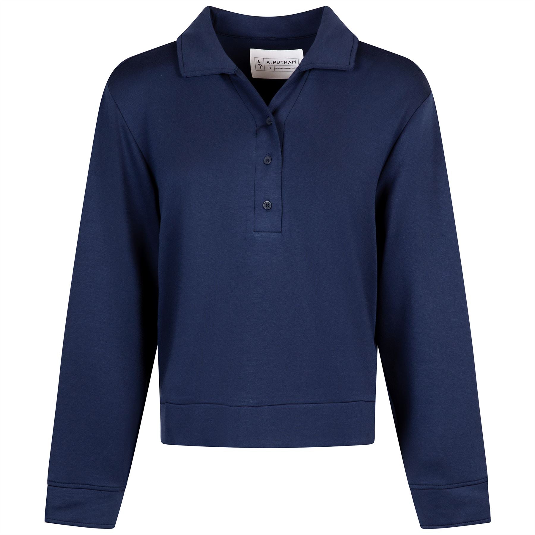Womens Polo V-Neck Top Dress Blues