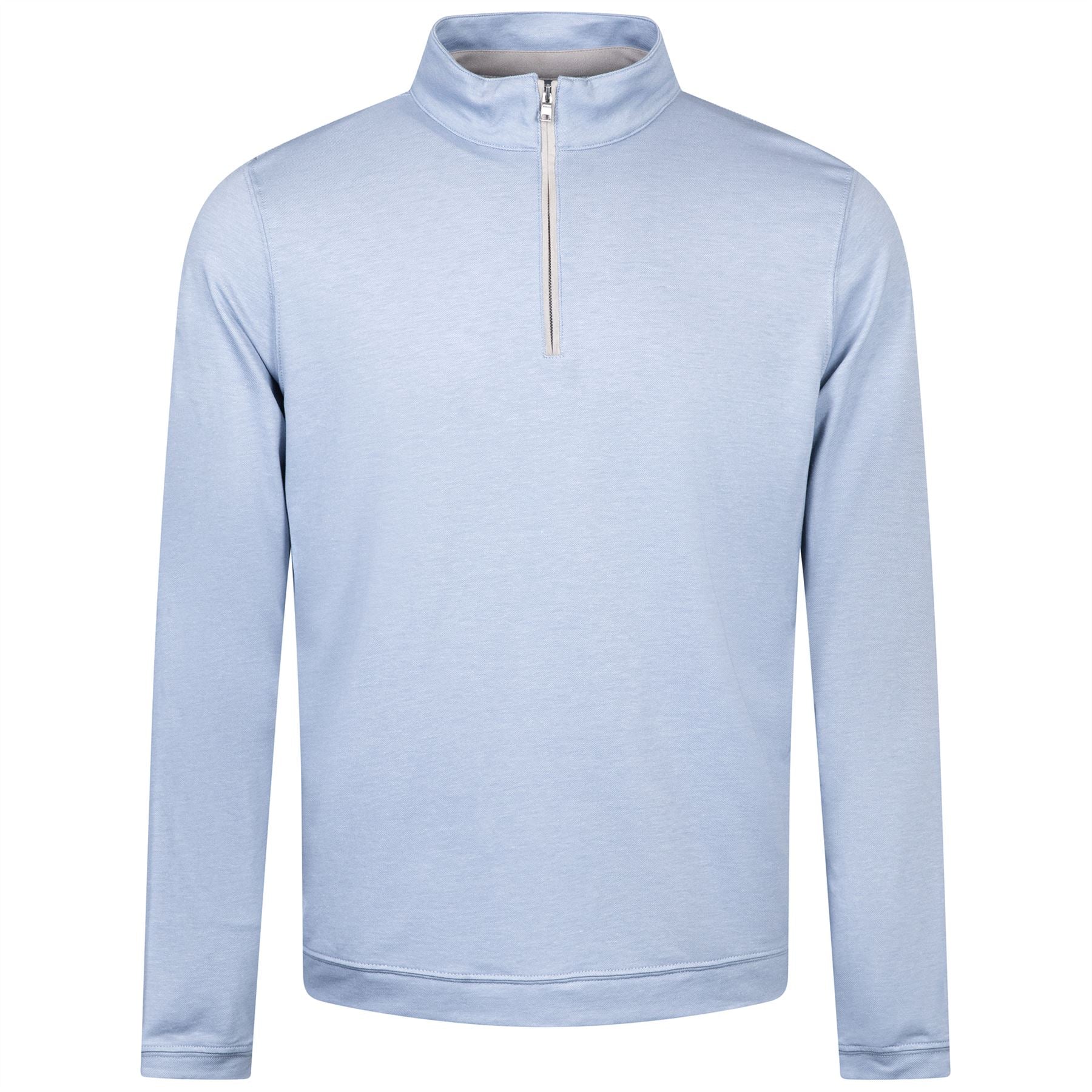Albatross Cotton Blend Pique Quarter Zip Angelite
