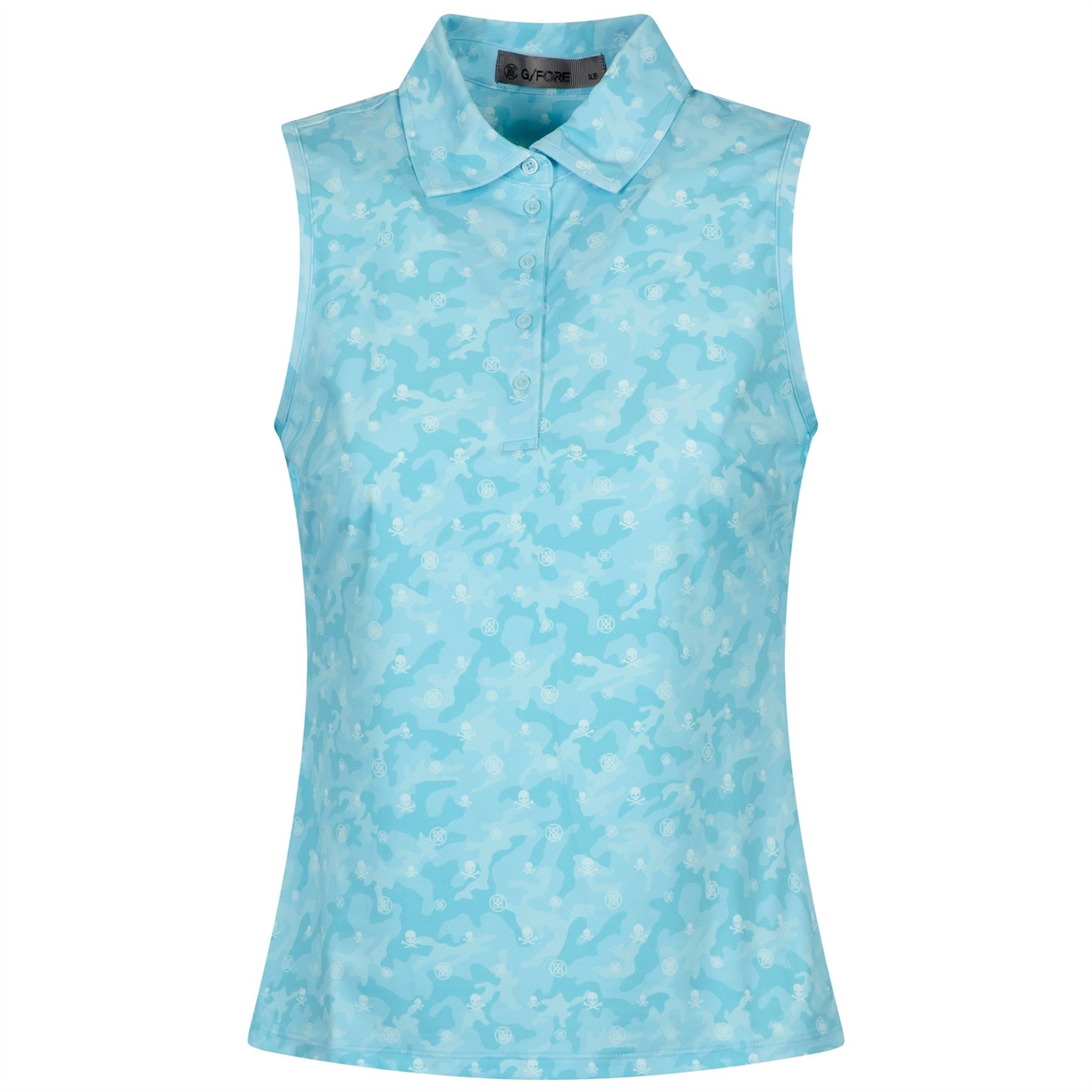 Womens Icon Camo Silky Tecg Nylon SL Polo Powder