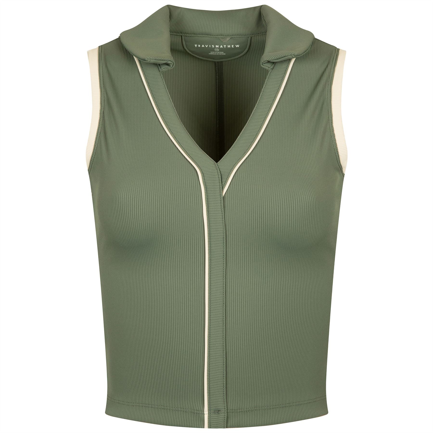 Womens Sip And Sea Polo Agave Green