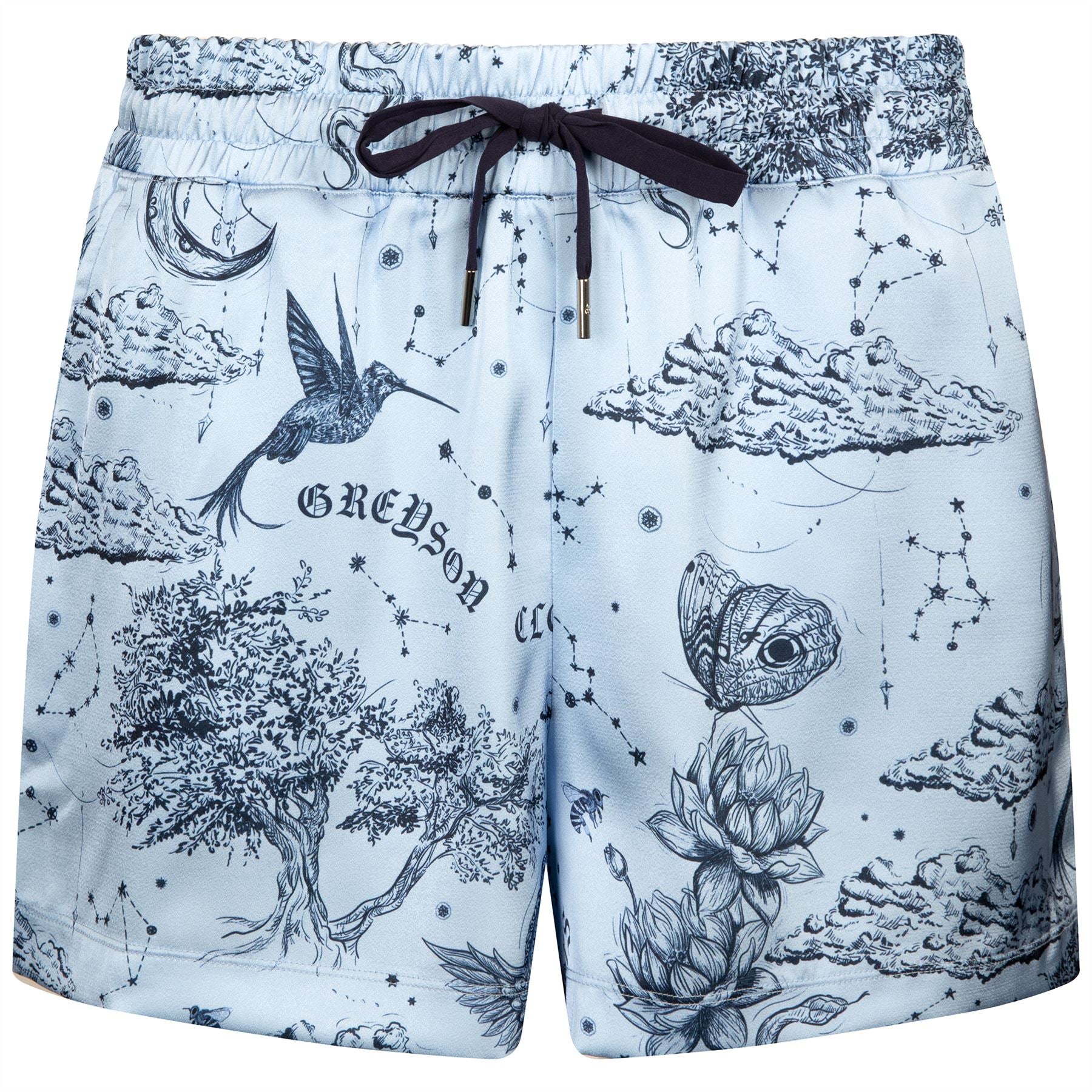 Womens Moon Diamond Shorts Wolf