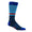 Mixed Stripe Compression Crew Sock Vista Blue